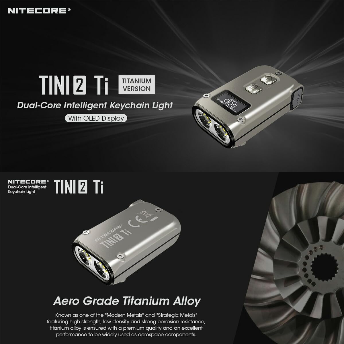 Amazon.co.jp: NITECORE(ナイトコア) TINI2 Ti デュアルコア